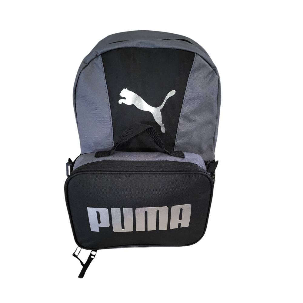PUMA Backpack & Lunch Kit Combo Medium Grey One Size School Travel